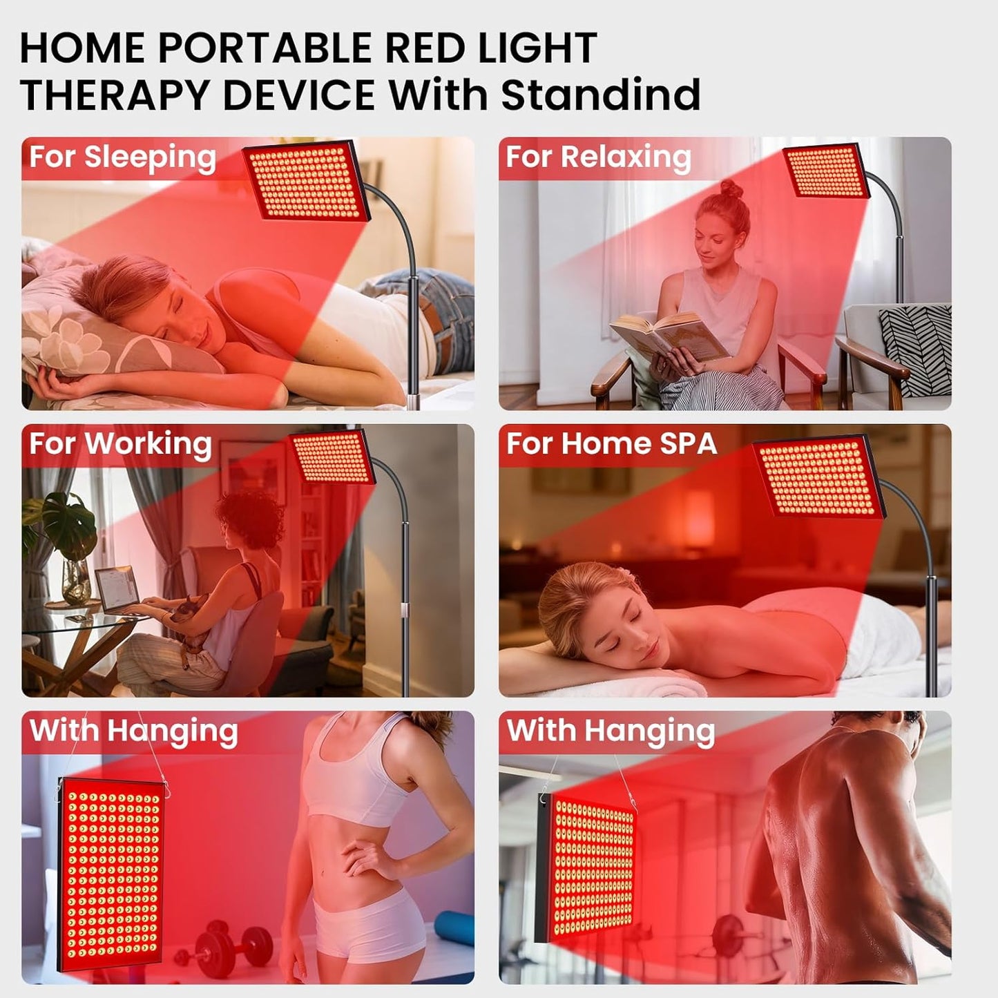 NeoThera Red Light Therapy for Face and Body，Black